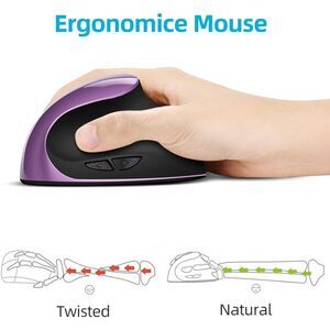 Woddlffy Ergonomic Mouse Wireless,Rechargeable Vertical Mouse Right Handed mouse